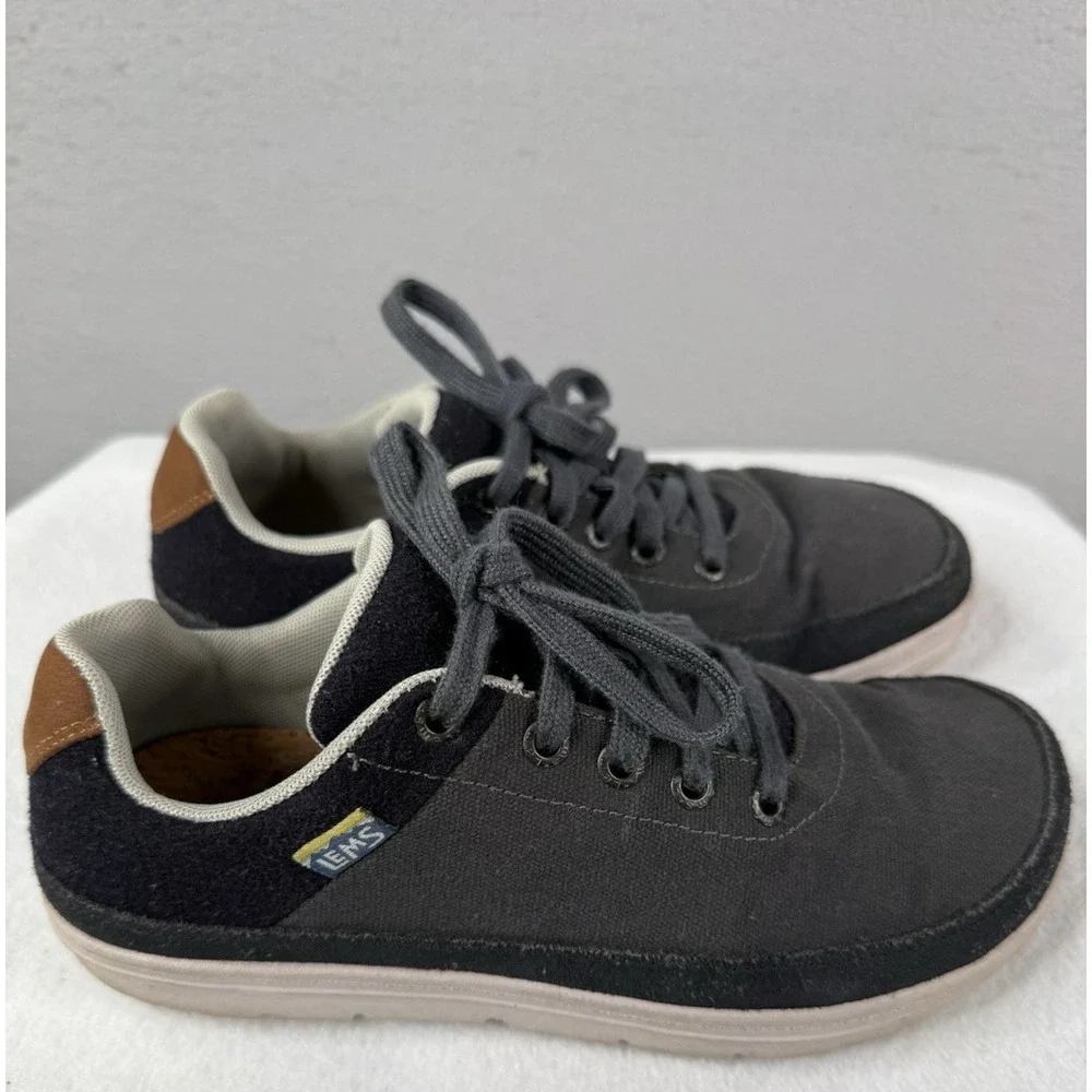 Lems Unisex Chillum Varsity Blue Lace-up Sneakers M6.5 W8 Cork Casual Minimalist